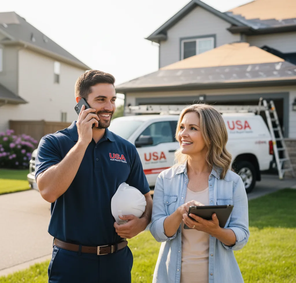 USA Roof Repair Experts customer support in Shonto